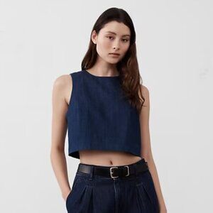 Banana Republic Factory Cropped Denim Top